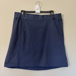 REI Co-Op Navy BlueSign Nylon Pull On Active Outdoor Hiking Walking Skirt Large